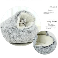CozyNest™ – Round Cat Bed for Warmth & Comfort