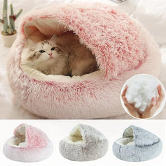 CozyNest™ – Round Cat Bed for Warmth & Comfort