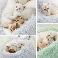CozyNest™ – Round Cat Bed for Warmth & Comfort