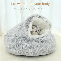 CozyNest™ – Round Cat Bed for Warmth & Comfort