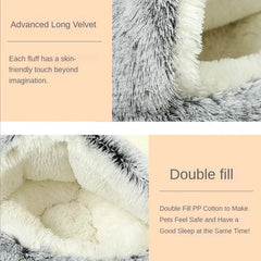CozyNest™ – Round Cat Bed for Warmth & Comfort