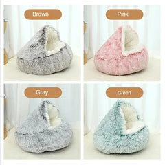 CozyNest™ – Round Cat Bed for Warmth & Comfort