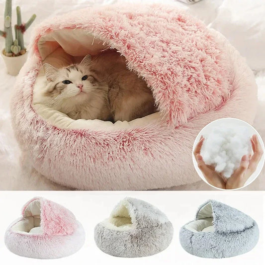 CozyNest™ – Round Cat Bed for Warmth & Comfort