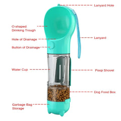 PawPort™ – 4-in-1 Portable Dog Water & Food Dispenser